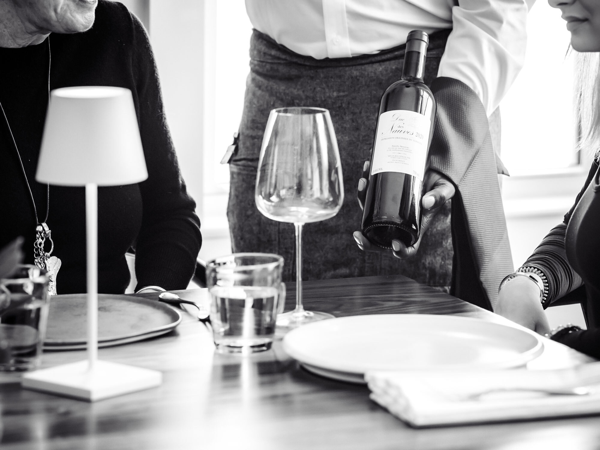 Drink pitchers sitting on bar countertop